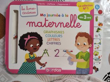 🎁Livre ardoise ma journée a la maternelle🎁envoie aujourd'hui ou demain
