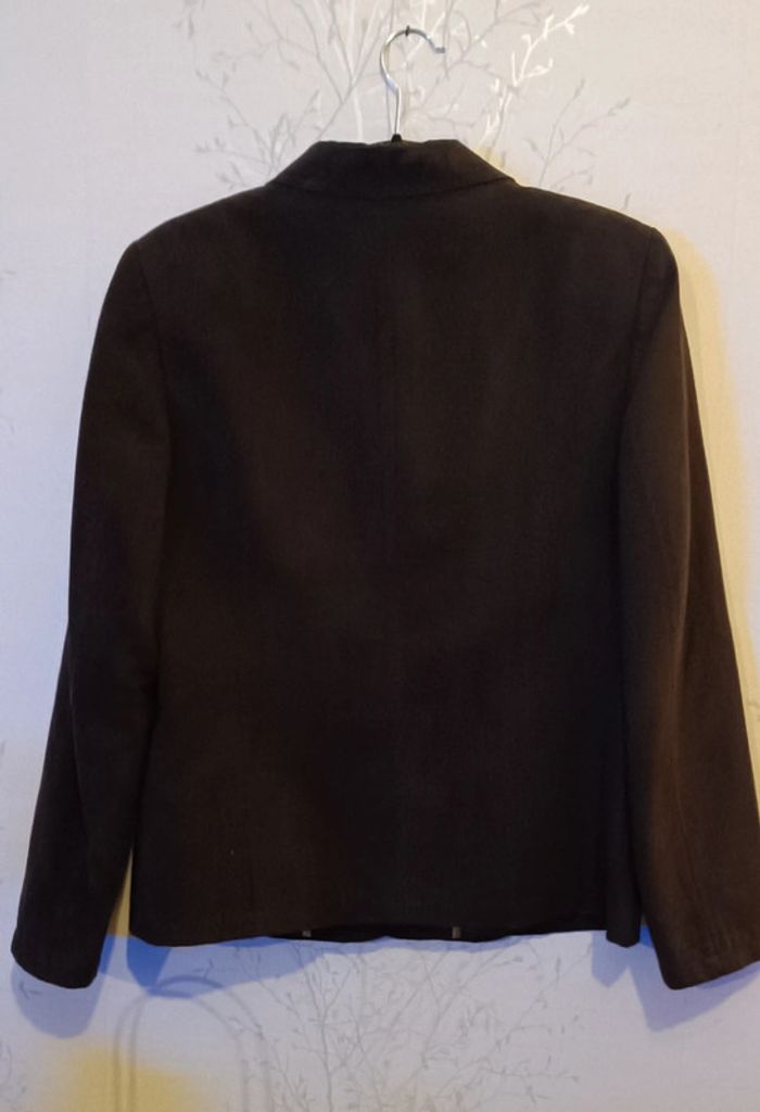 Veste marron suédine - photo numéro 2