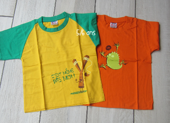Lot de 2 tee shirt neufs