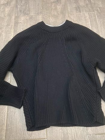 Pull noir mango femme