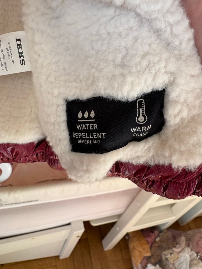 Doudoune Ikks bébé fille rouge 6 mois - photo numéro 4