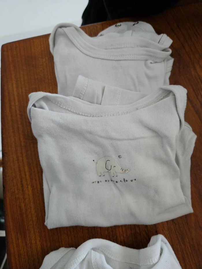 Lot de 3 body manch3 courte en 1 an - photo numéro 2