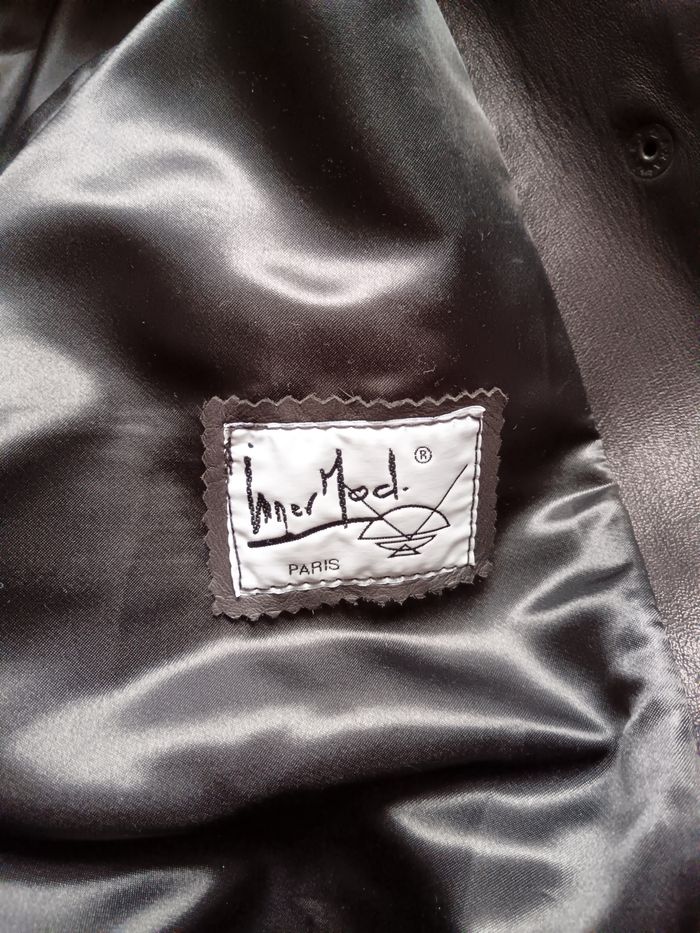 Manteau vintage intersaison cuir 40 - photo numéro 5