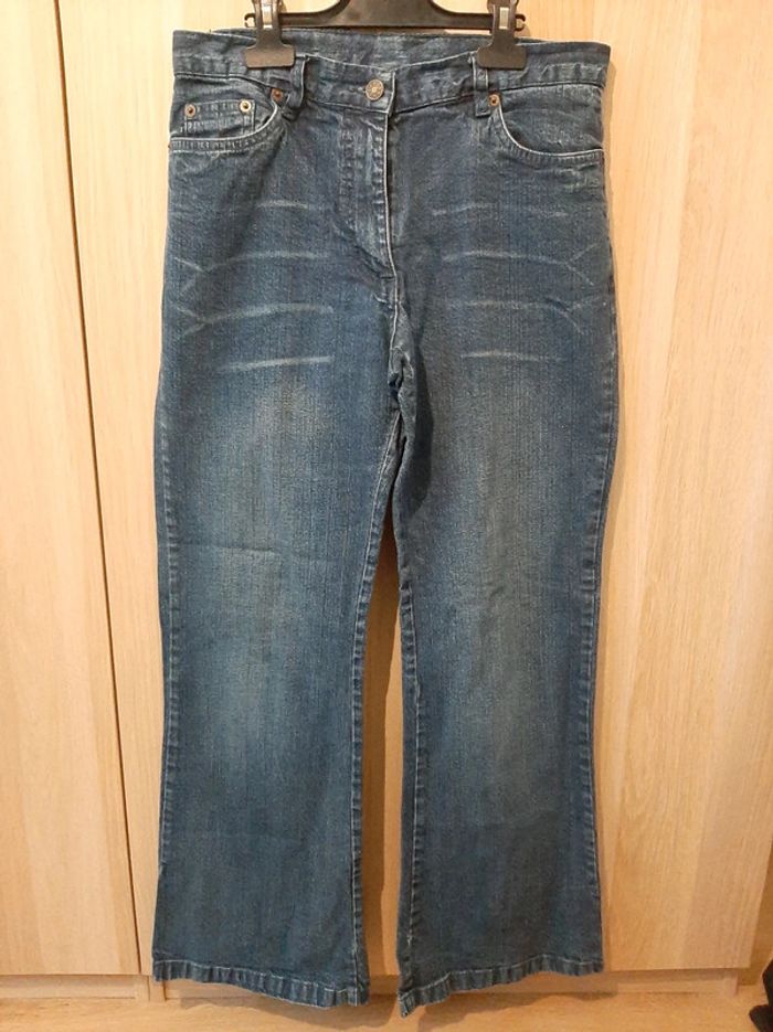 Jean large Blanche porte
