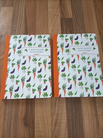 Lot 2 carnet de note du jardin et du potager neuf jardiland