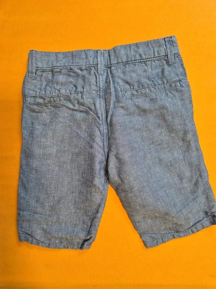 Short garçon Okaïdi chino 6 ans bleu - photo numéro 2