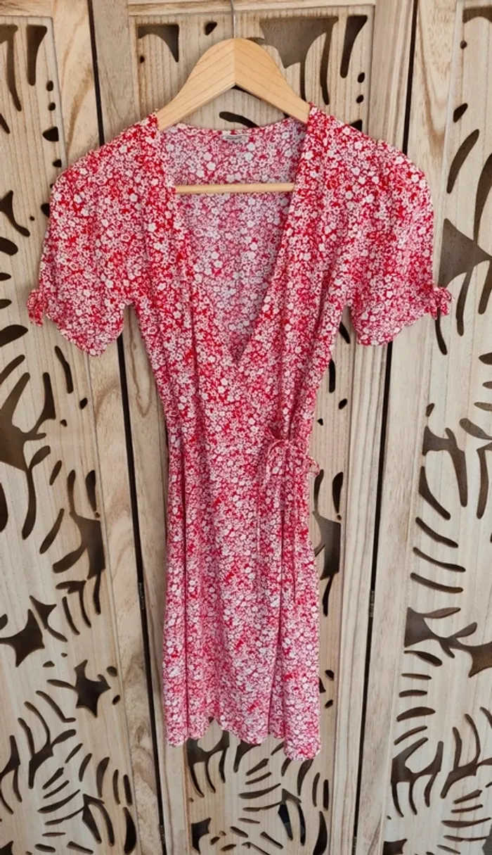 Robe imprimé fleurie portefeuille - photo numéro 11