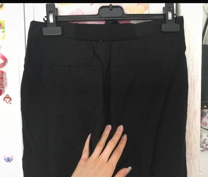 Pantalon style costume noir resserré à la taille, Naf Naf , 34 - photo numéro 5
