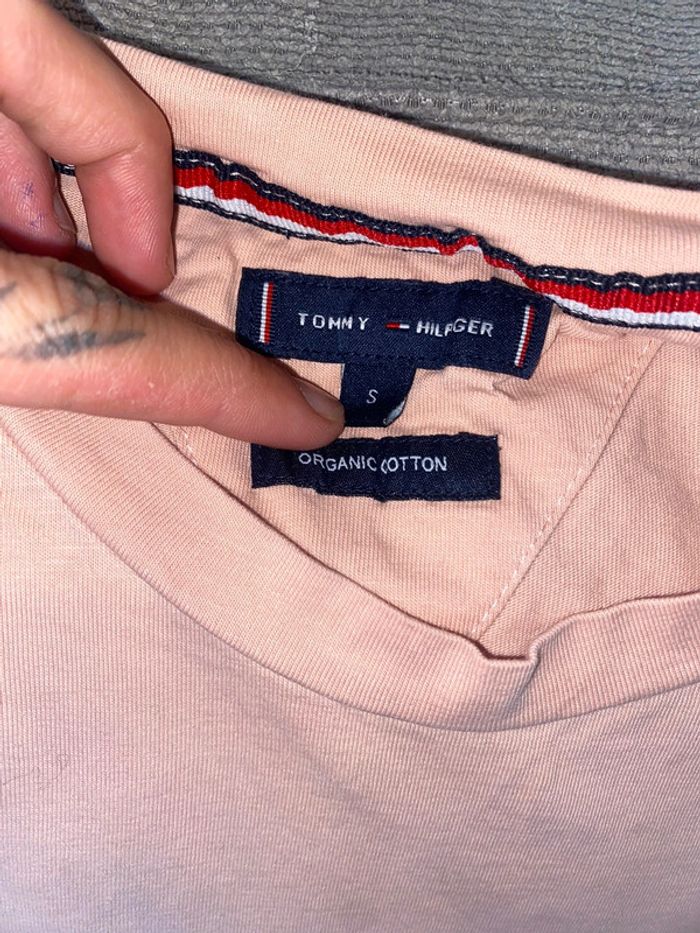 T shirt tommy hilfiger rose - photo numéro 4