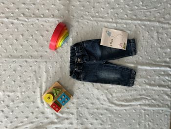 jean bleu taille réglable disney mickey 6 mois