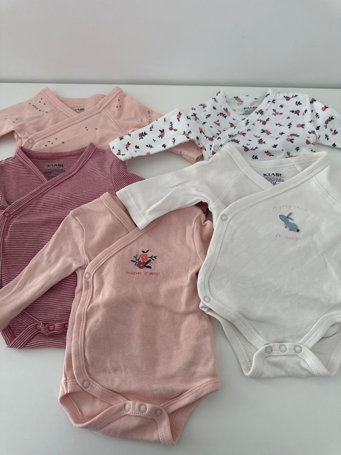 Lot de 5 bodys manches longues