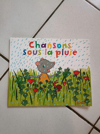 Livre chanson sous la pluie