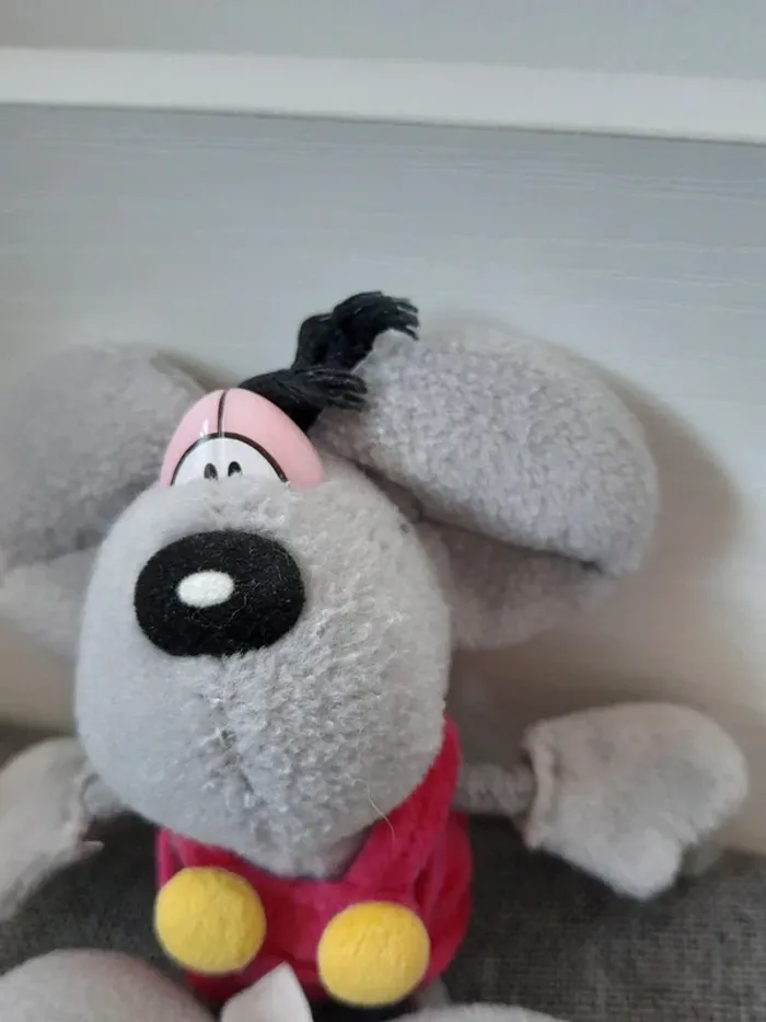 Peluche / doudou Diddl porte clés souris grise - photo numéro 3