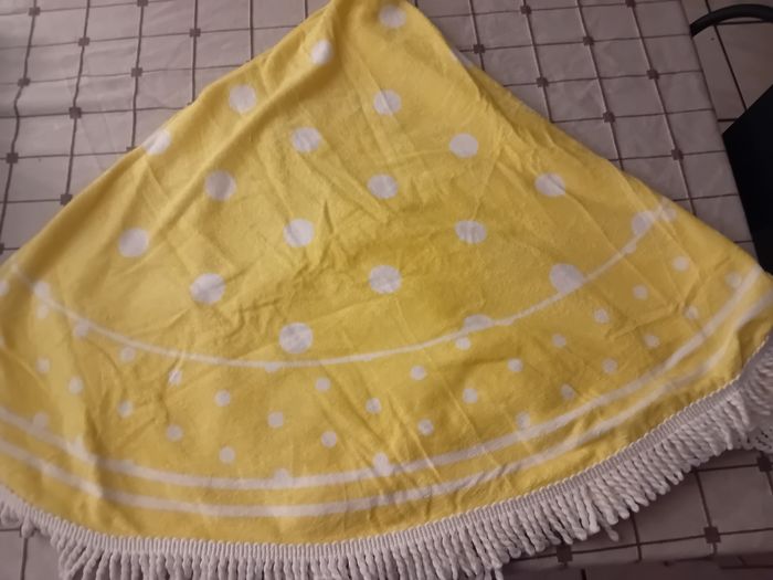 serviettes ronde 140x150cm 100%coton - photo numéro 4