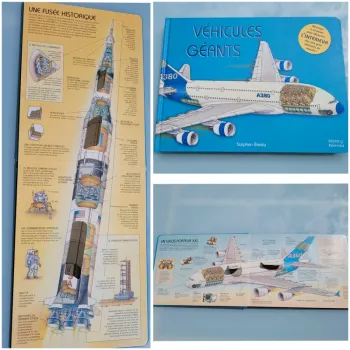 Grand livre animé de volets tout carton 🛩 Véhicules géants 🚌