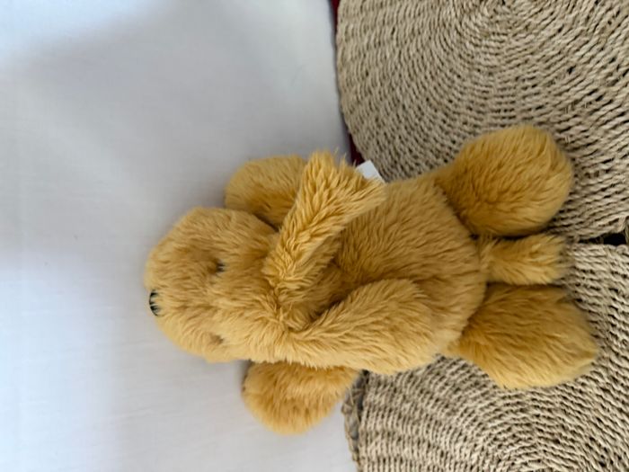 Peluche chien beige couché AIR DRY - photo numéro 4