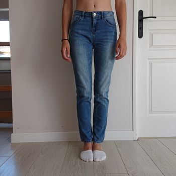 Jean bleu taille basse XS