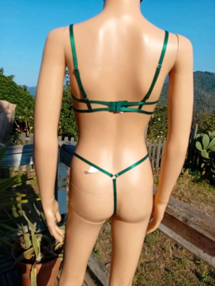 Ensemble neuf vert sexy M - photo numéro 2