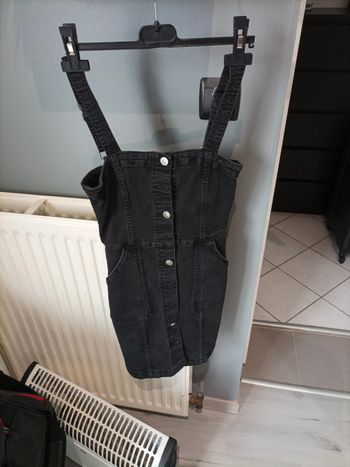 Robe en jean noire