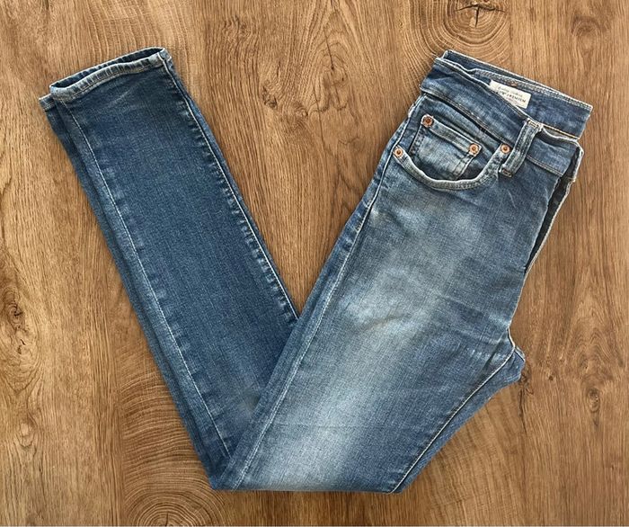Jean/pantalon bleu délavé 519 Slim pour homme, taille : W 30 L 34 (40 taille française) - photo numéro 4