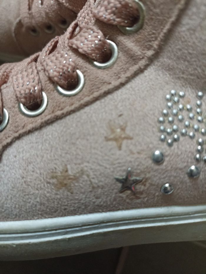 basket montantes rose taille 27 - photo numéro 5