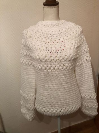 Pull  en laine fait main