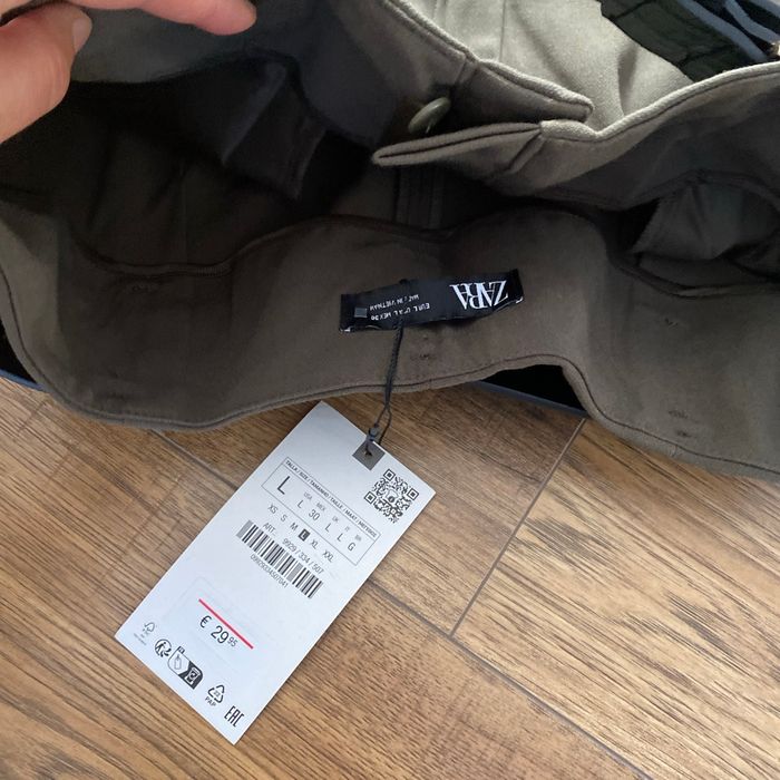 Pantalon Zara L kaki foncé neuf - photo numéro 3