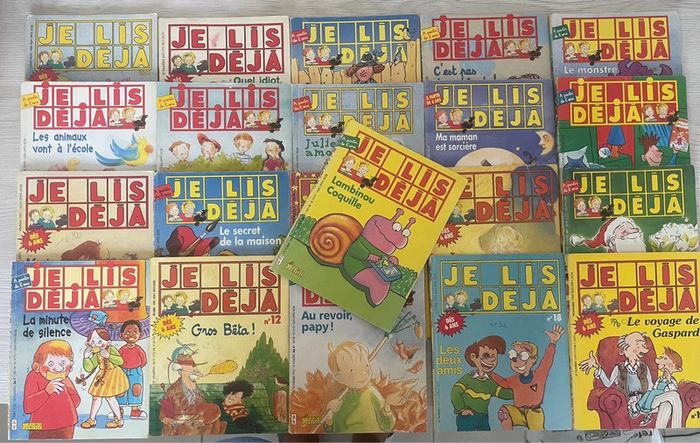 Lot de 21 livres je lis déjà année 90