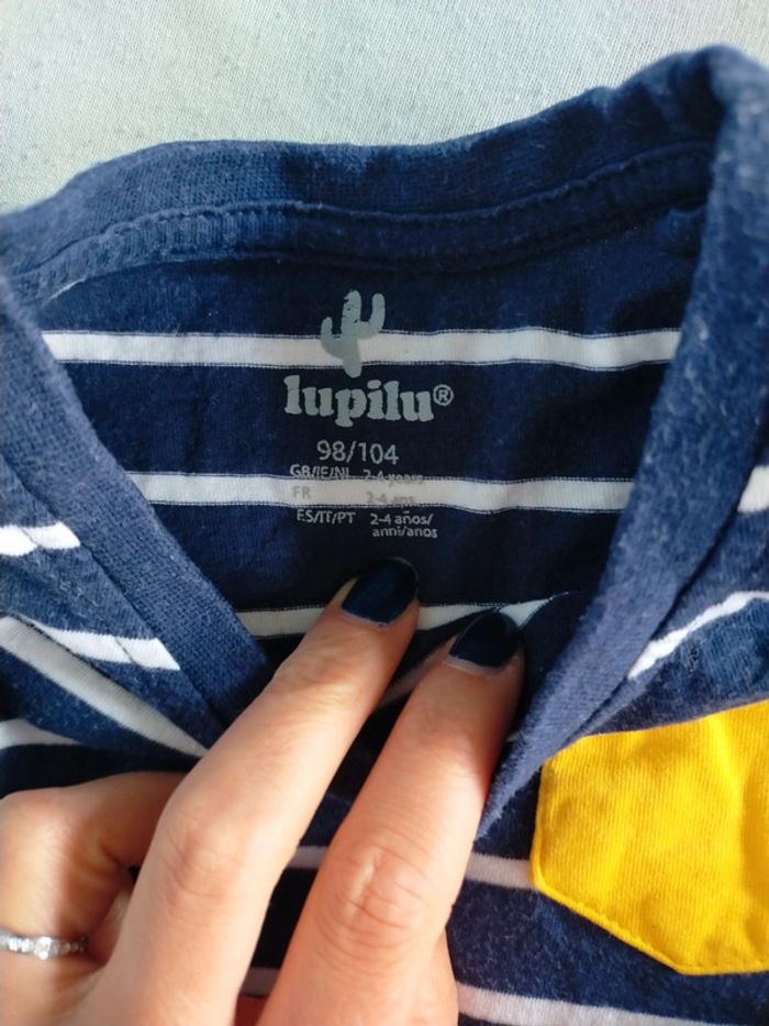 Lot 2 t-shirts marinière 3 ans - photo numéro 6
