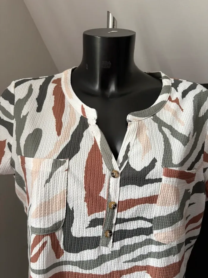 T-shirt zébré Armand Thiery 44 - photo numéro 2