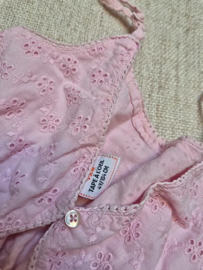 Robe broderie anglaise TAO 4 ans - photo numéro 5