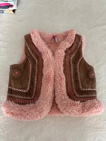 Gilet veste sans manches polaire doux hiver 4 ans