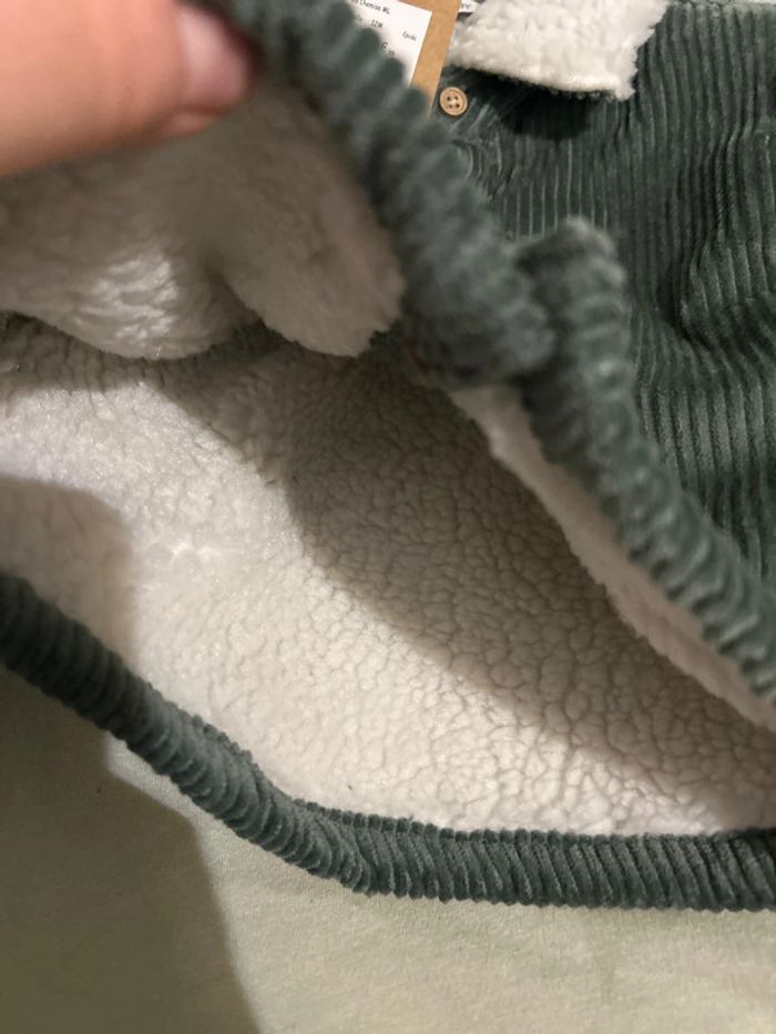 Veste velours côtelé vert - photo numéro 4