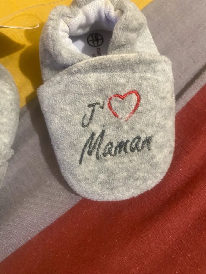 Chaussons j’aime maman neuf mixte - photo numéro 2