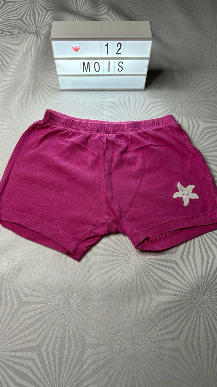 Lot de 2 short fille 12 mois - photo numéro 5
