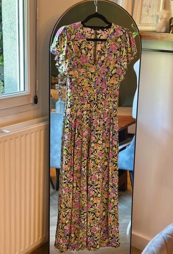 Combinaison fluide à fleurs multicolores Zara taille XS