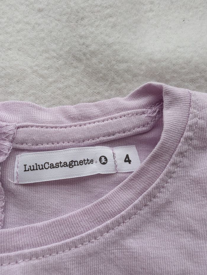 Tshirt ML lilas ourson - 4A - Lulu Castagnette - photo numéro 5