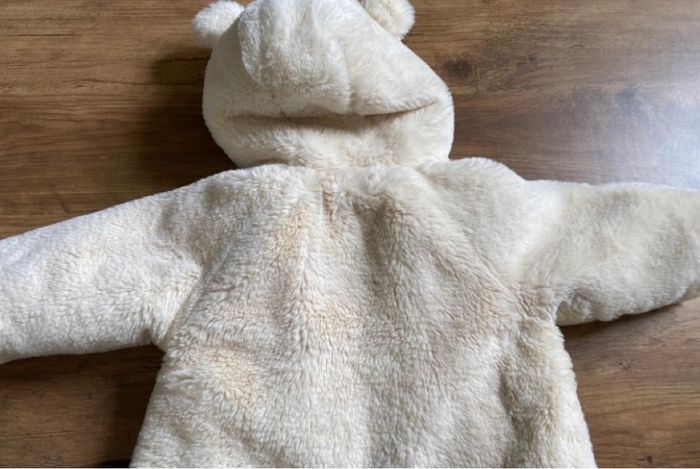 Manteau fausse fourrure blanc - photo numéro 2
