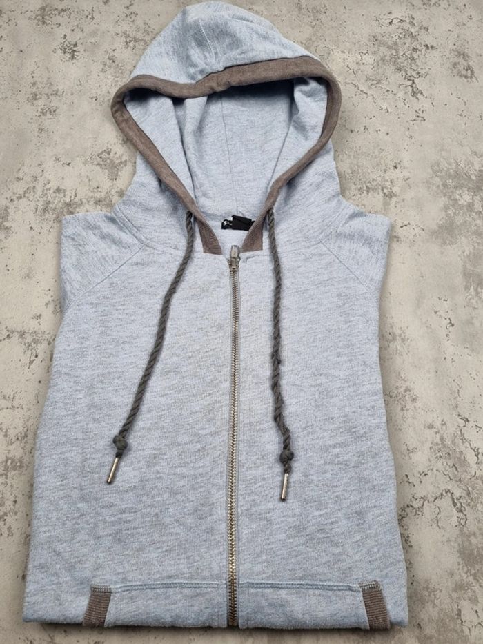 Gilet zippé à capuche Champion bleu ciel – Taille S/36 Femme - photo numéro 2
