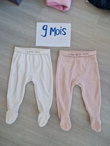 Pantalon de pyjama fille 9 mois c&a