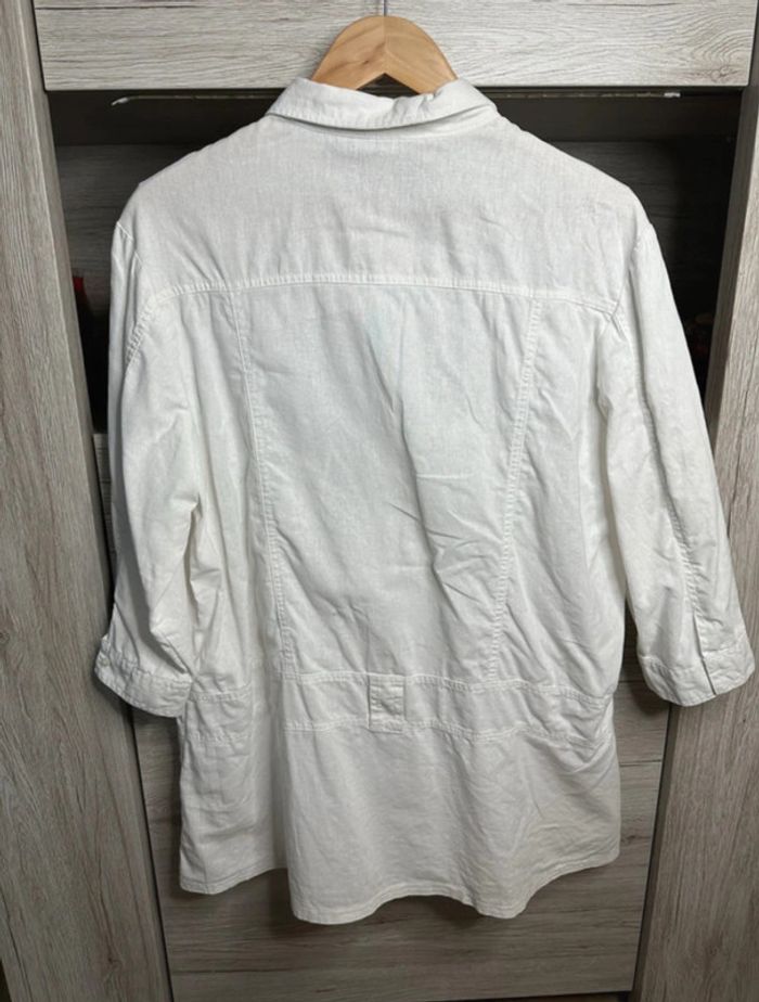 Chemise saharienne en lin – Taille 46 - photo numéro 5