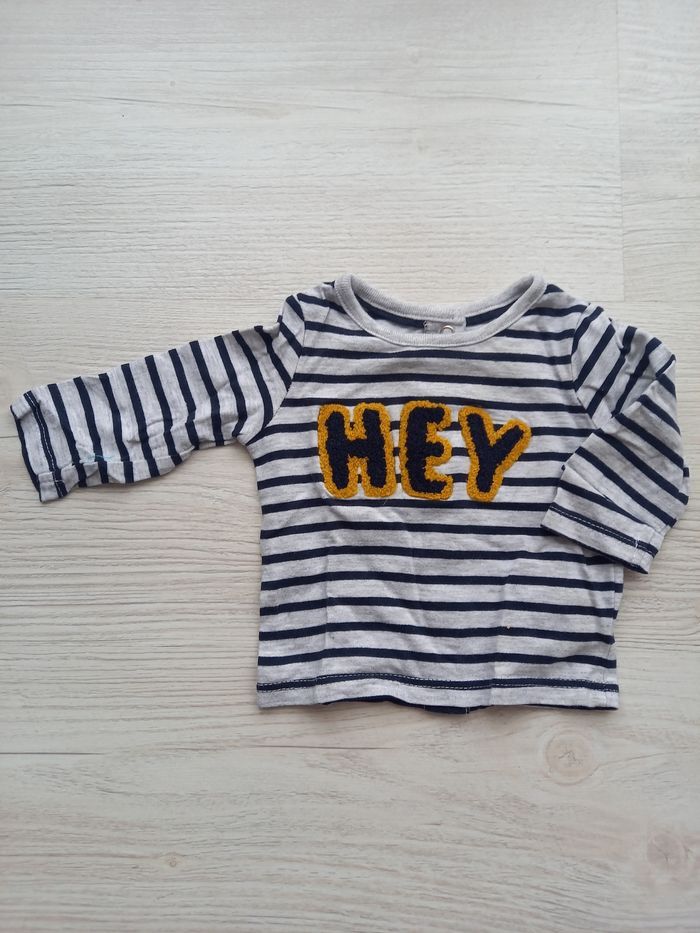 Lot de 2 t-shirts garçon 1 mois - photo numéro 4