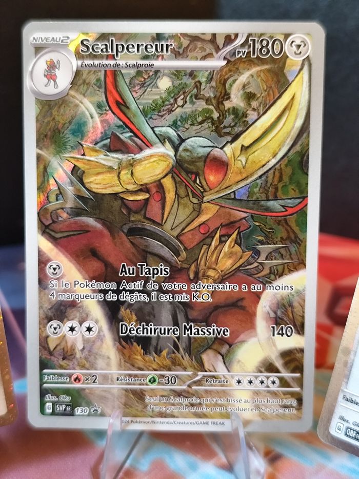 Carte pokémon neuve 🇨🇵 Scalpereur promo svp130 +évolution Holo - photo numéro 2