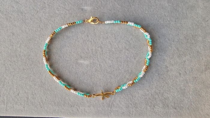 Bracelet de cheville étoile de mer doré - photo numéro 2