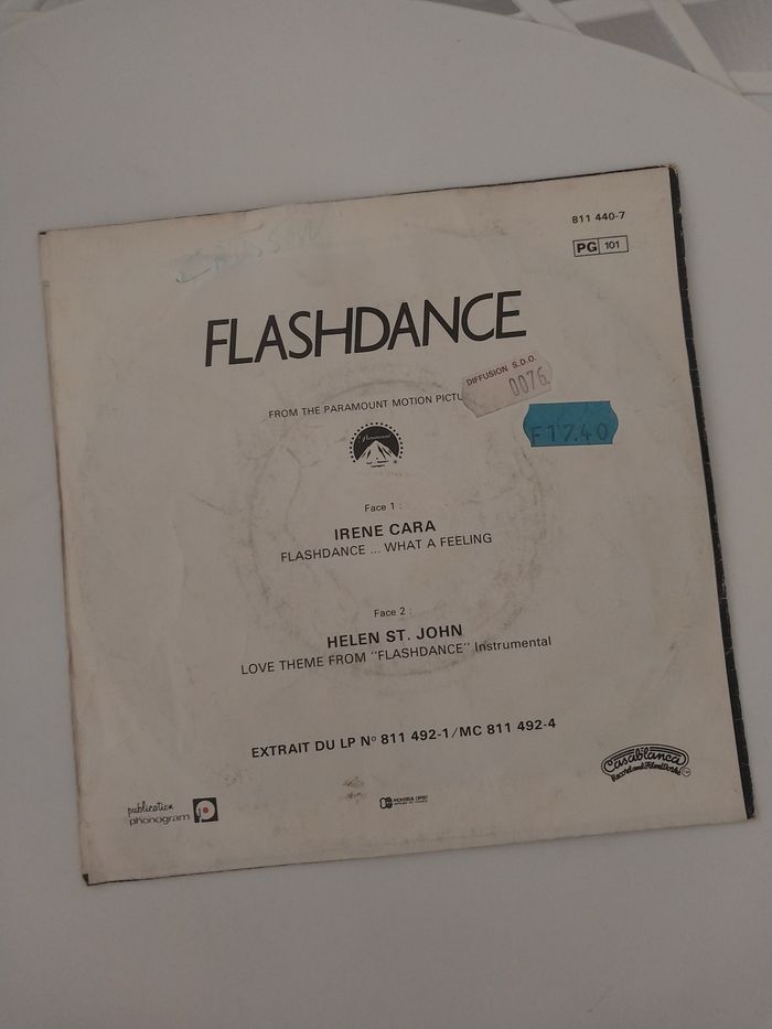 Vinyle 45T - Flashdance / Irene Cara - What a Feeling - photo numéro 2
