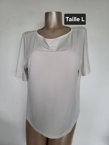 T shirt blanc taille L