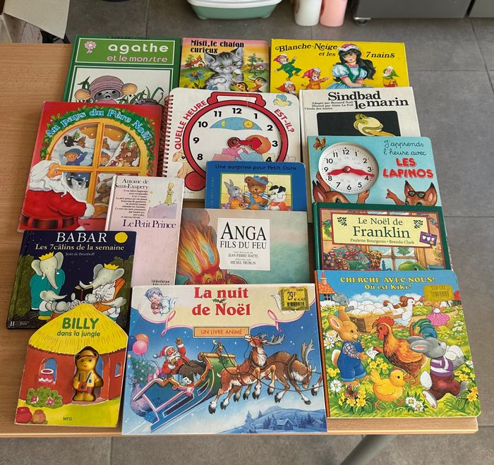 📚 Lot de 16 livres enfants – Contes, Noël, classiques et découvertes 🎄🐻