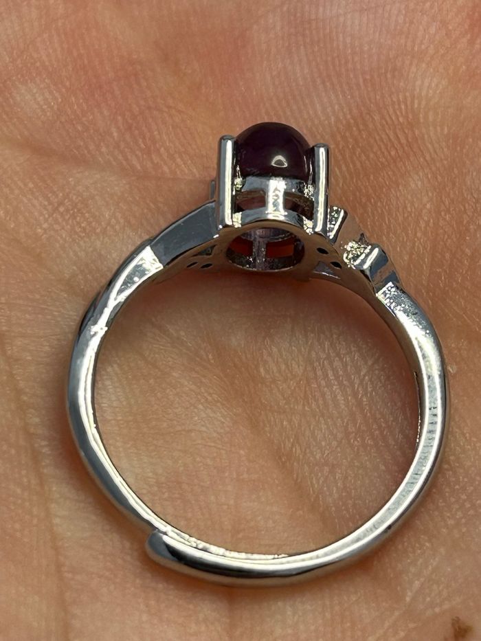 Bague réglable en Améthyste – Sérénité et intuition - photo numéro 9