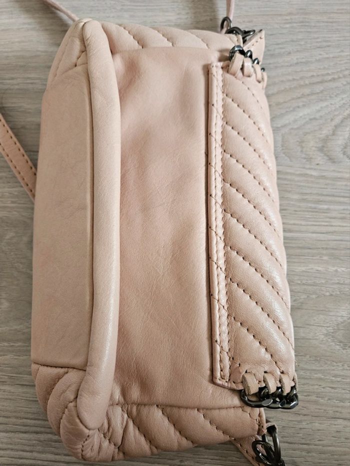 Sac à main cuir rose Vera Pelle - photo numéro 8