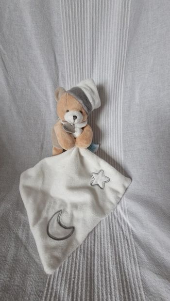 Doudou mouchoir ourson pantin Babynat